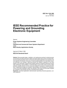IEEE Powering & Grounding Electronic Equipment Recommended Practice