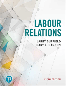 Labour Relations, Fifth Edition | Suffield & Gannon