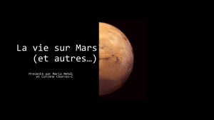 La vie sur Mars: Présentation d'astrobiologie