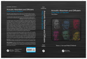 Acoustic Absorbers and Diffusers: Theory, Design, Application