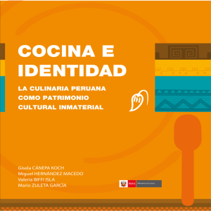 Culinaria Peruana e Identidad: Patrimonio Cultural Inmaterial