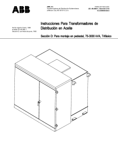 MANUAL ABB PEDESTAL (45 A 3000 KVA) (ESPA&Ntilde;OL)