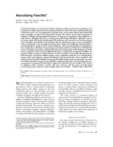 Necrotizing Fasciitis: A Comprehensive Review (CHEST 1996)