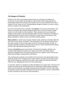 The Dangers of Pollution: Environmental Impact & Solutions