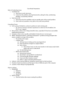 Case Study Prep Guide: Consulting Terms & Frameworks