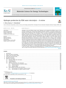 PEM Water Electrolysis: Hydrogen Production Review & Electrocatalysts