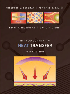 Introduction to Heat Transfer, 6th Edition Textbook