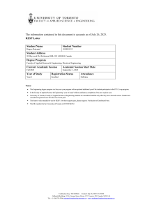 University of Toronto RESP Letter - Raiyanul Haque