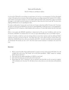 Kale & Kombucha: Financial Projections Case Study