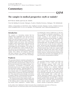 Vampire Myth: Medical Explanations - Porphyria, Rabies, Pellagra
