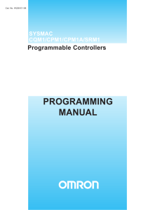 OMRON SYSMAC CQM1/CPM1/CPM1A/SRM1 Programmable Controllers Manual