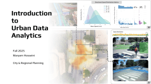 Introduction to Urban Data Analytics: GIS Fundamentals & Projections