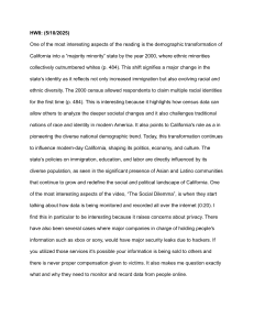 California's Demographic Shift & Digital Privacy: An Analysis (HW8)