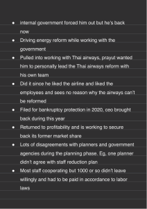 Thai Airways Reform: Overcoming Challenges & Returning to Profitability