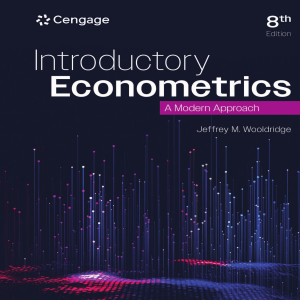 Introductory Econometrics: A Modern Approach - 8th Edition