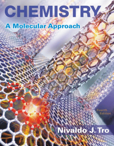 Chemistry: A Molecular Approach, Fourth Edition by Nivaldo J. Tro