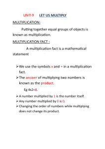Multiplication Basics: Definition, Facts, and Properties for Beginners