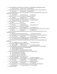 Polygraphy Exam: History, Techniques, and Lie Detection