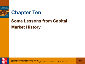 Capital Market History: Returns, Variability & Efficiency - Corporate Finance