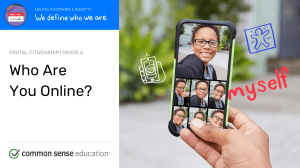 Digital Citizenship Grade 6: Who Are You Online? Finsta & Identity