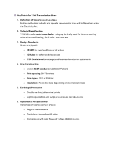 Key Points for 11kV Transmission Lines: Design, Construction & Operation