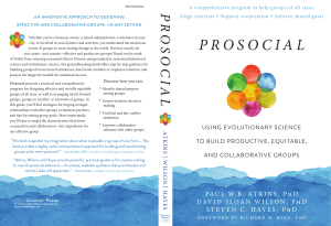 Prosocial: Building Effective & Collaborative Groups with Evolutionary Science