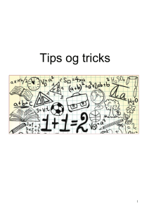Matematik Tips og Tricks: Funktioner, Statistik, Calculus & TI-Nspire