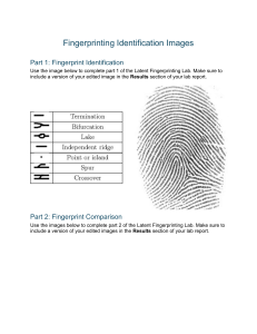 Fingerprint Identification Lab: Minutiae Analysis & Comparison