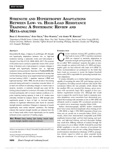 Low vs High Load Resistance Training: Strength & Hypertrophy Meta-Analysis