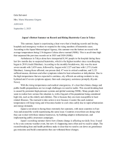 Japan's Record Heatwave: Rising Heatstroke Cases in Tokyo & Climate Change