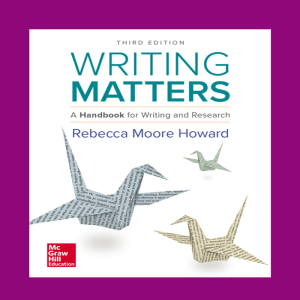 Writing Matters Handbook: Writing & Research Guide
