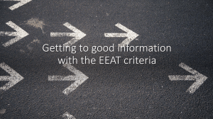 E-E-A-T Criteria: Evaluating Information Quality & Trust