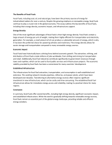 Benefits of Fossil Fuels: Energy, Economy, Infrastructure