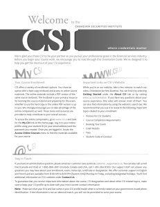 CSI Orientation Guide: Your Path to Financial Success
