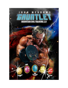 John Meadows The Gauntlet Mountain Dog Training 2.0 Workout Program