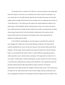 On the Rainy River: Inner Conflict & Choices