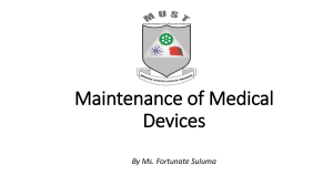Medical Device Maintenance: Types, Management, and Hospital Operations