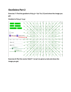 GeoGebra Part 2: Multivariable Calculus Exercises & Plots