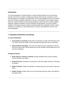 Human Geography of Canada: Population, Culture, Urbanization & Trends