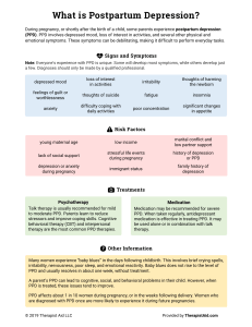 Postpartum Depression: Symptoms, Risks & Treatment