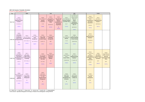 2025 Fall Semester Timetable