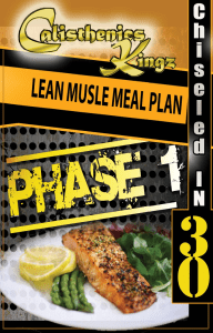 Lean Muscle Meal Plan: Phase 1 Nutrition Guide