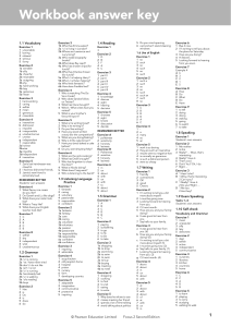 Focus 2 Second Edition Workbook Answer Key
