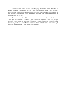 Effective Communication: Social Media in Schools | Calantas Integrated