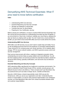 AWS Technical Essentials: IT Pros Certification Guide