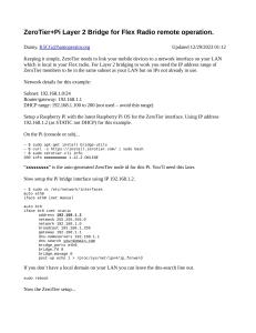 ZeroTier Pi Bridge for Flex Radio Remote Operation