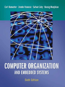 Computer Organization and Embedded Systems Textbook - Sixth Edition