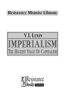 Imperialism: Lenin's Analysis of Capitalism's Highest Stage