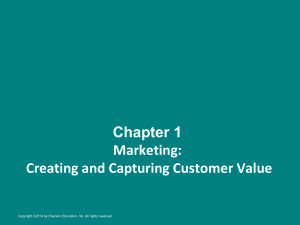 Marketing: Creating & Capturing Customer Value - Chapter 1
