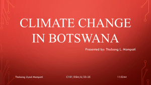 Climate Change in Botswana: Impacts, Causes & Strategies
